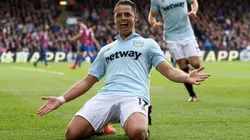 EL GOLEADOR HUMMER. Javier Hernández feliz después de su anotación contra Crystal Palace (Foto: Getty).