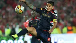 Germán Cano con la camiseta del club de sus amores.