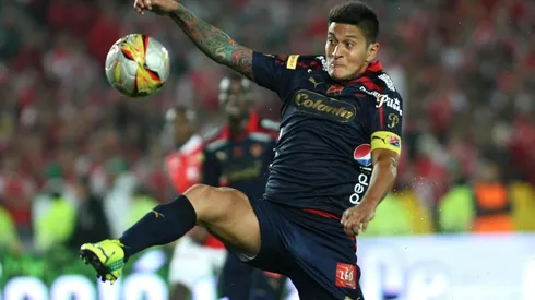 Germán Cano con la camiseta del club de sus amores.