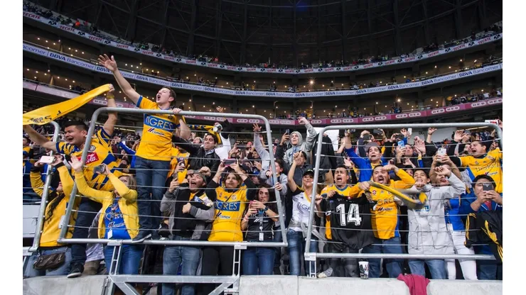 La afición de Tigres en la final ante Monterrey