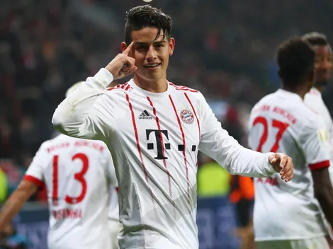 Que viva el fútbol, James: golazo de tiro libre para el triunfo del Bayern Múnich