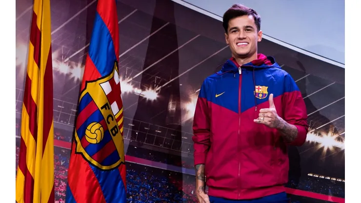 Philippe Coutinho ya posó con los colores de Barcelona.