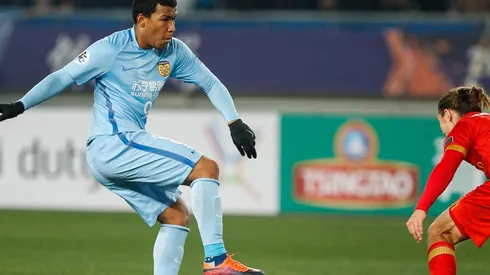 Roger Martínez en su estadía en China.