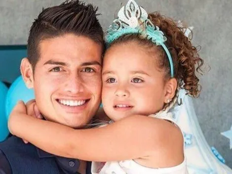 De día futbolista y de noche peluquero: James derritió Instagram con su hija
