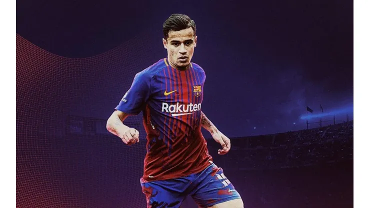 Philippe Coutinho con la piel del Barca.