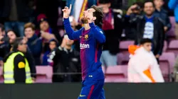 Messi marcó el primero de Barcelona.