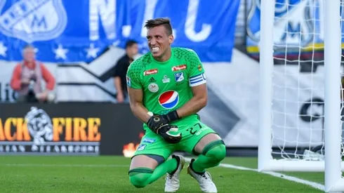 El ´Psicólogo´ mostró seguridad y grandes atajadas con el club colombiano (FOTO: Getty)