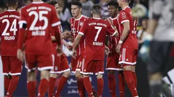 James Rodríguez defendiendo la piel del Bayern.