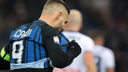 Mauro Icardi con la piel del Inter.
