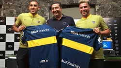 PRESENTADO. Junto a Wanchope Ábila y de la mano de Angelici, Buffarini fue presentado este jueves.