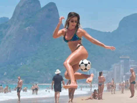 Natalia Guitler, la increíble amiga de Ronaldinho que juega al futvoley