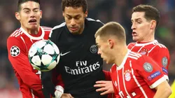 Neymar enfrentando al Bayern Munich.