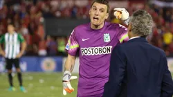 Franco Armani con la camiseta de Atlético Nacional.