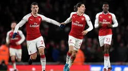 REDENCIÓN. Bellerín cometió un penal y después marcó el gol del empate.