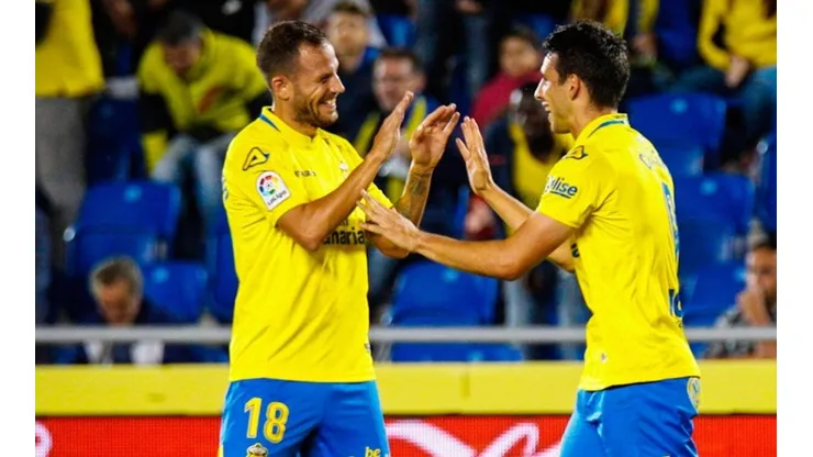 CELEBRA JONY. Calleri marcó su séptimo gol en la temporada con Las Palmas.