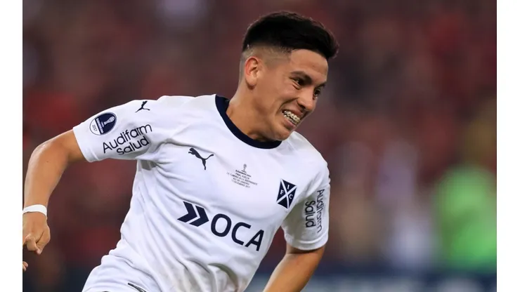 Ezequiel Barco en la final de la Copa Sudamericana.