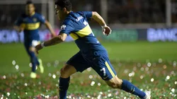SE ESCAPA EL "7". Pavón corre por la banda ante Patronato en la Superliga (Foto: Getty).