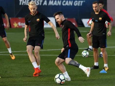 Un entrenamiento de Messi en modo dios