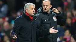 José Mourinho, quejándose en pleno partido.