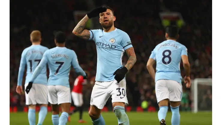 Nicolás Otamendi con la piel de Manchester City.