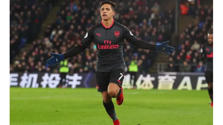 EL GOLEADOR. Alexis Sánchez fue la figura del encuentro contra el Crystal Palace (Foto: Getty).