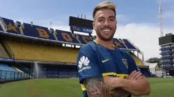 Buffarini con la Bombonera de fondo.