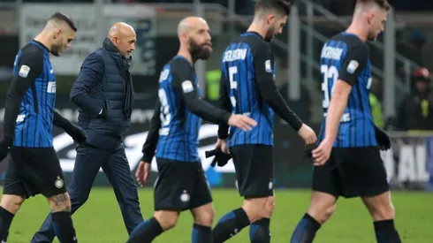 DERROTA PROFUNDA. El 0-1 contra el Milan en la Copa de Italia dejó huella en el equipo de Spalletti (Foto: Getty).