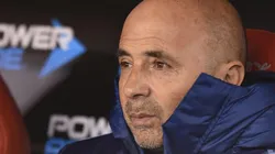 Sampaoli con la campera de la Selección Argentina.