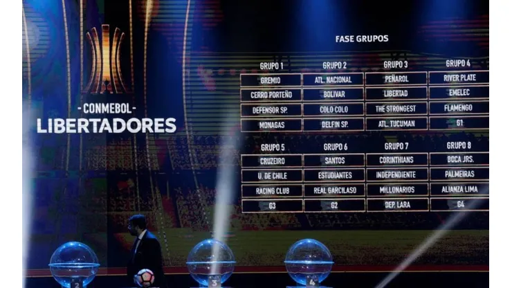 "Conmebol Libertadores". Así lució el nombre en el sorteo de diciembre de la edición 2018.