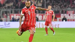 Arturo Vidal en un partido de Bayern Munich.