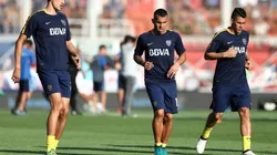 Carlos Tevez entrenando en el Nuevo Gasómetro.