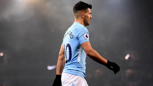 Sergio Agüero, con la piel del Manchester City.
