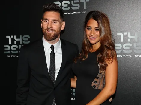 Antonella subió una foto junto a Leo a Instagram