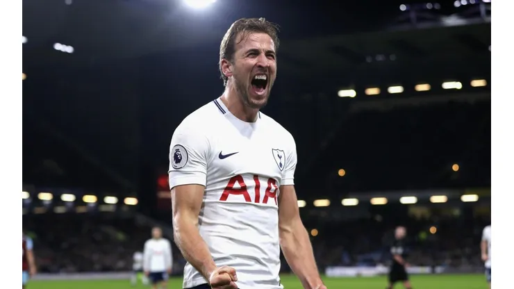 Harry Kane celebra uno de sus tantos ante Burnley.