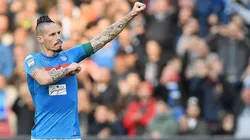 HISTORIA PURA. Hamsik se convirtió en el máximo goleador del Napoli.