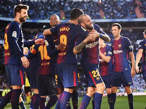 En el vestuario también hubo festejo culé