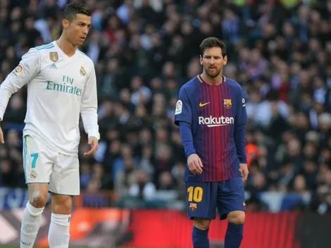 Imperdible: la cara de CR7 cuando recibió el tiro libre de Messi