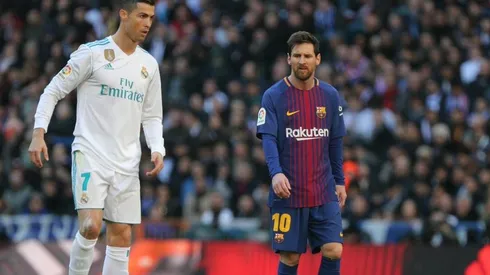 Cristiano Ronaldo en el clásico de España.