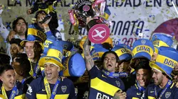 CAMPEONES. La estrella 66 de Boca en La Bombonera tras festejar el campeonato.