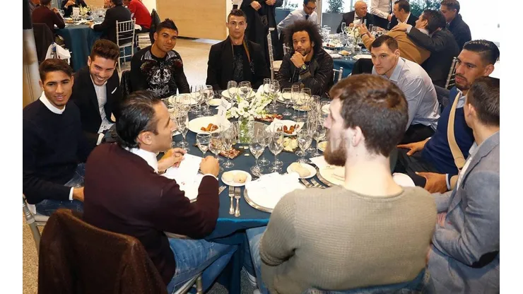 La mesa navideña de Cristiano en Real Madrid