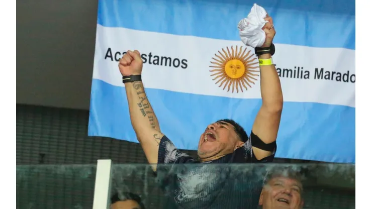Diego Maradona, siempre expresivo.