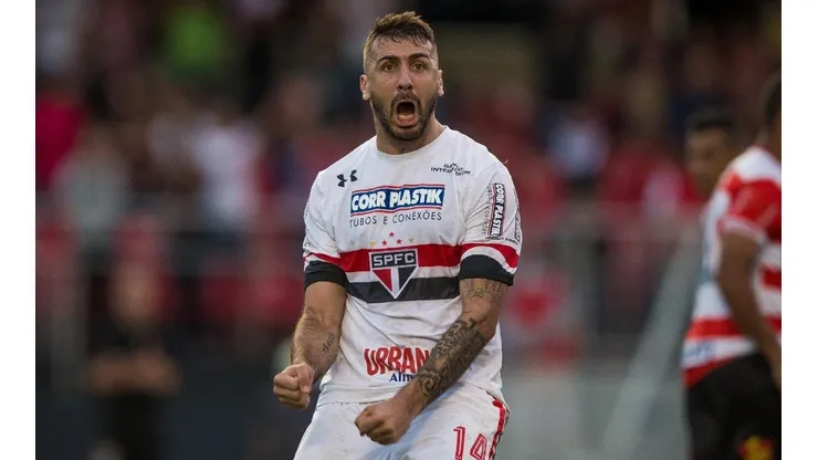 Pratto grita un gol con la camiseta de Sao Paulo, donde juega hace un año.