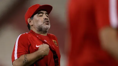 SIGUE SIENDO EL REY. Diego, muy feliz como técnico en Emiratos Árabes.