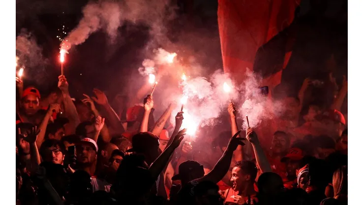 Hinchada de Flamengo en el Maracaná.