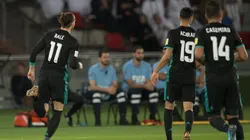 Gareth Bale festeja su gol.