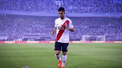 El Pity Martínez en el Monumental, donde juega hace casi cuatro años.
