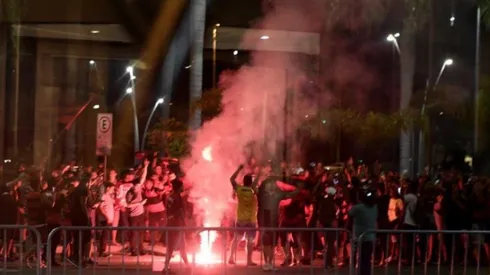 Los hinchas de Flamengo están descontrolados.