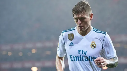 Toni Kroos en un partido de Real Madrid.