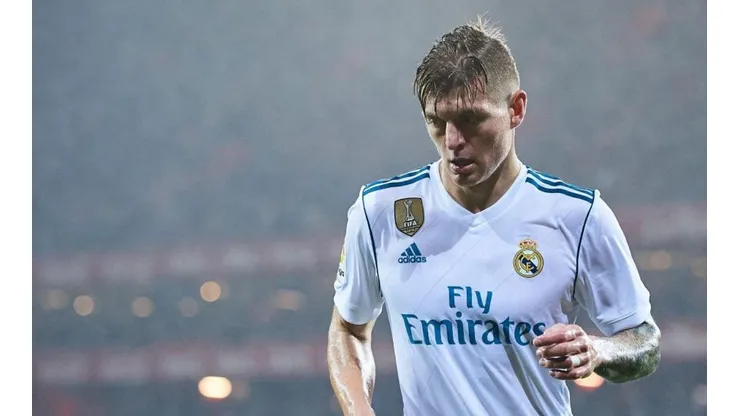 Toni Kroos en un partido de Real Madrid.