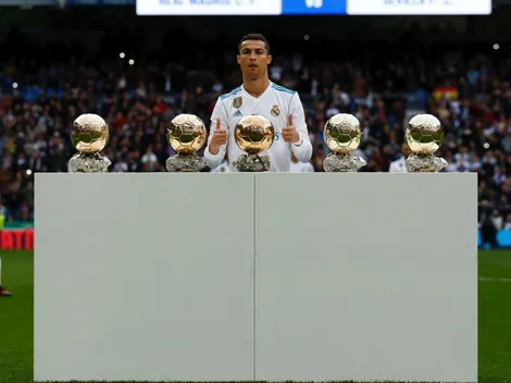 Cristiano presumió sus 5 Balones de Oro